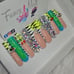 Hand painted press on nails