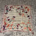 Vintage Ralph Lauren Ivory Silk Hand Rolled Scarf Soft Pastel Watercolor Floral