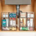 4 Pack Clear Stackable Storage Drawers,