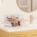 4 Pack Clear Stackable Storage Drawers,
