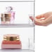 4 Pack Clear Stackable Storage Drawers,