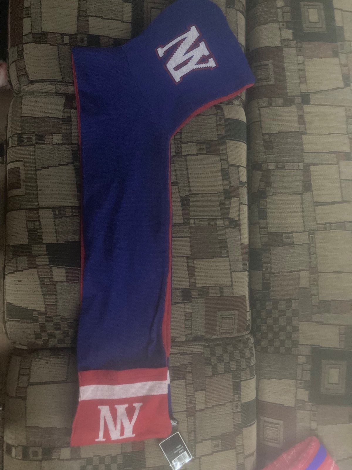 NY Giants hoodie scarf with pockets
