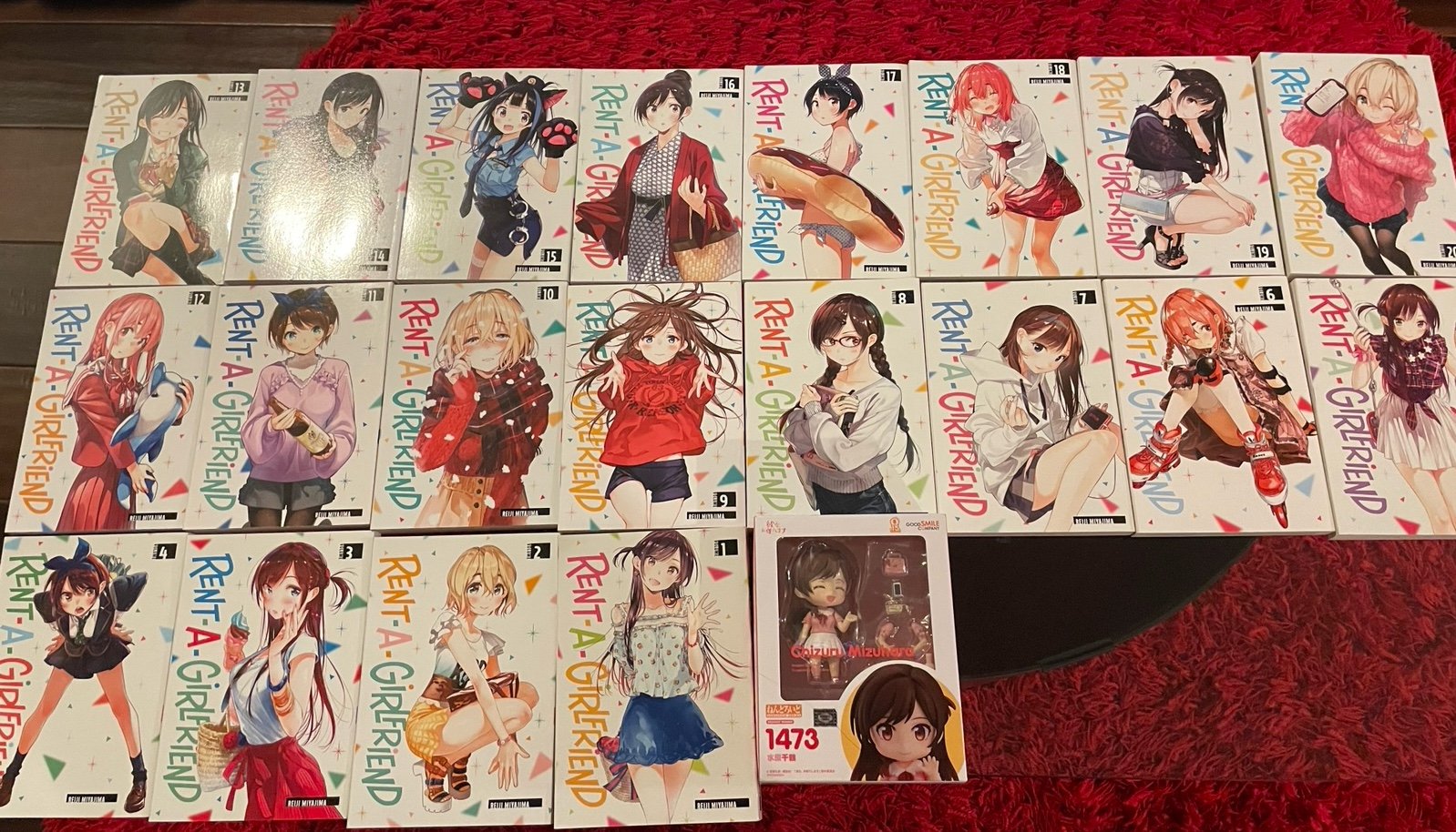 Rent-a-girlfriend manga vol.1-20 + Chizuru Mizuhara Goodsmile Nendoroid