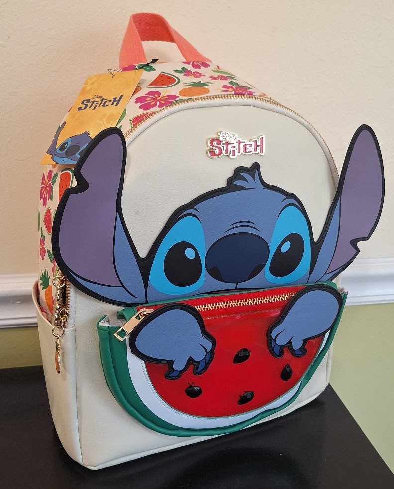 Stitch bioworld backpack nwt!!! Summer stitch eating watermelon