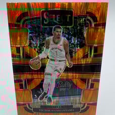 2023-24 Panini Select Victor Wembanyama Concourse Orange Flash Rookie RC #87
