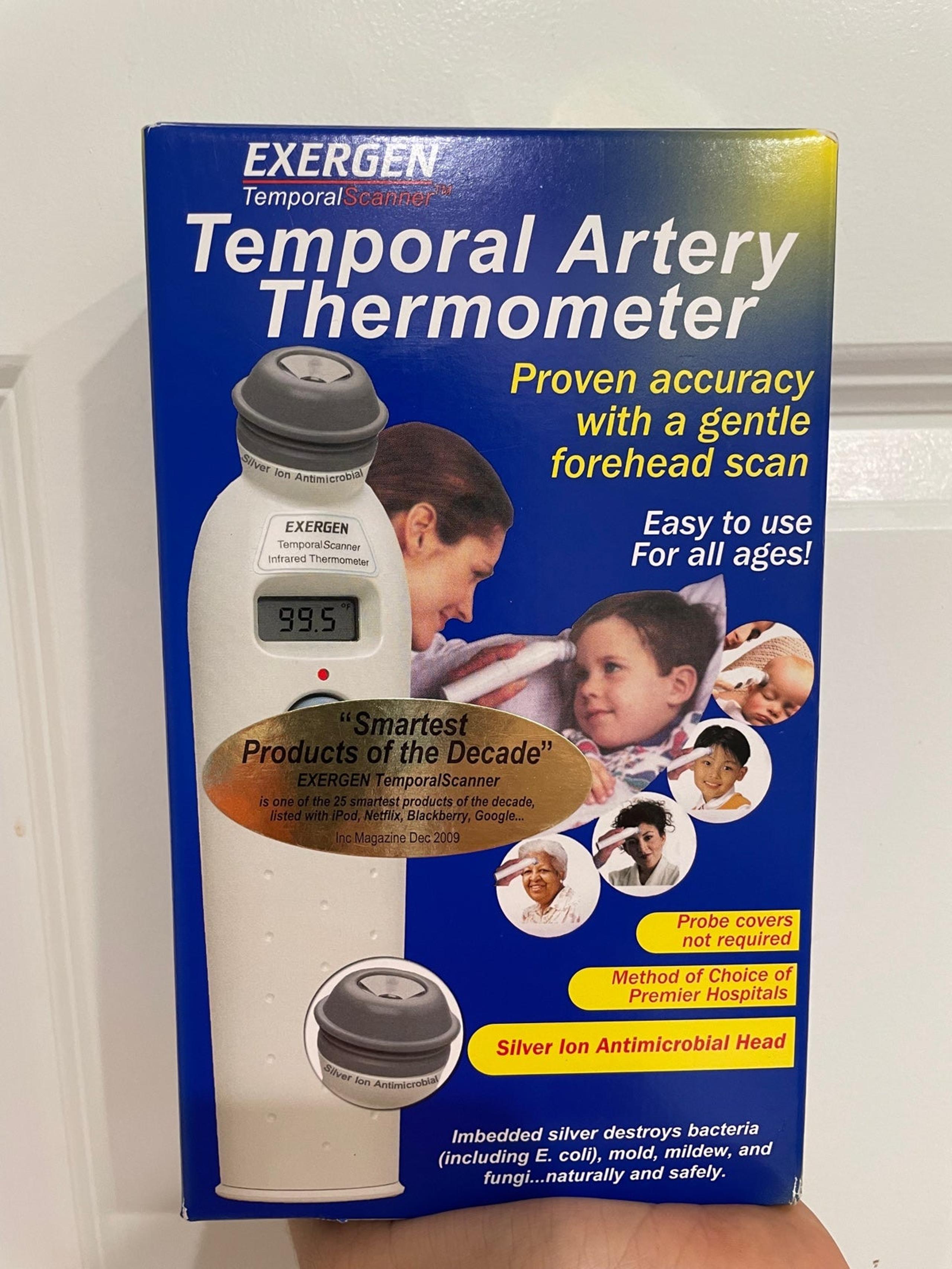 Exergen Temporal Artery Scanner Thermometer TAT-2000C Antimicrobial Head-New! Co