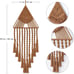 Macrame Woven Wall Hanging Dream Catcher Triangle Tassel Geometric Art Brown