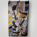 Vtg 1930s 1940s Crazy Quilt Handmade Initialed Tieback Multicolor 64”x71”