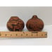 Lot Of 2 Vintaged Carved Gourd Rattles