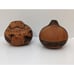 Lot Of 2 Vintaged Carved Gourd Rattles
