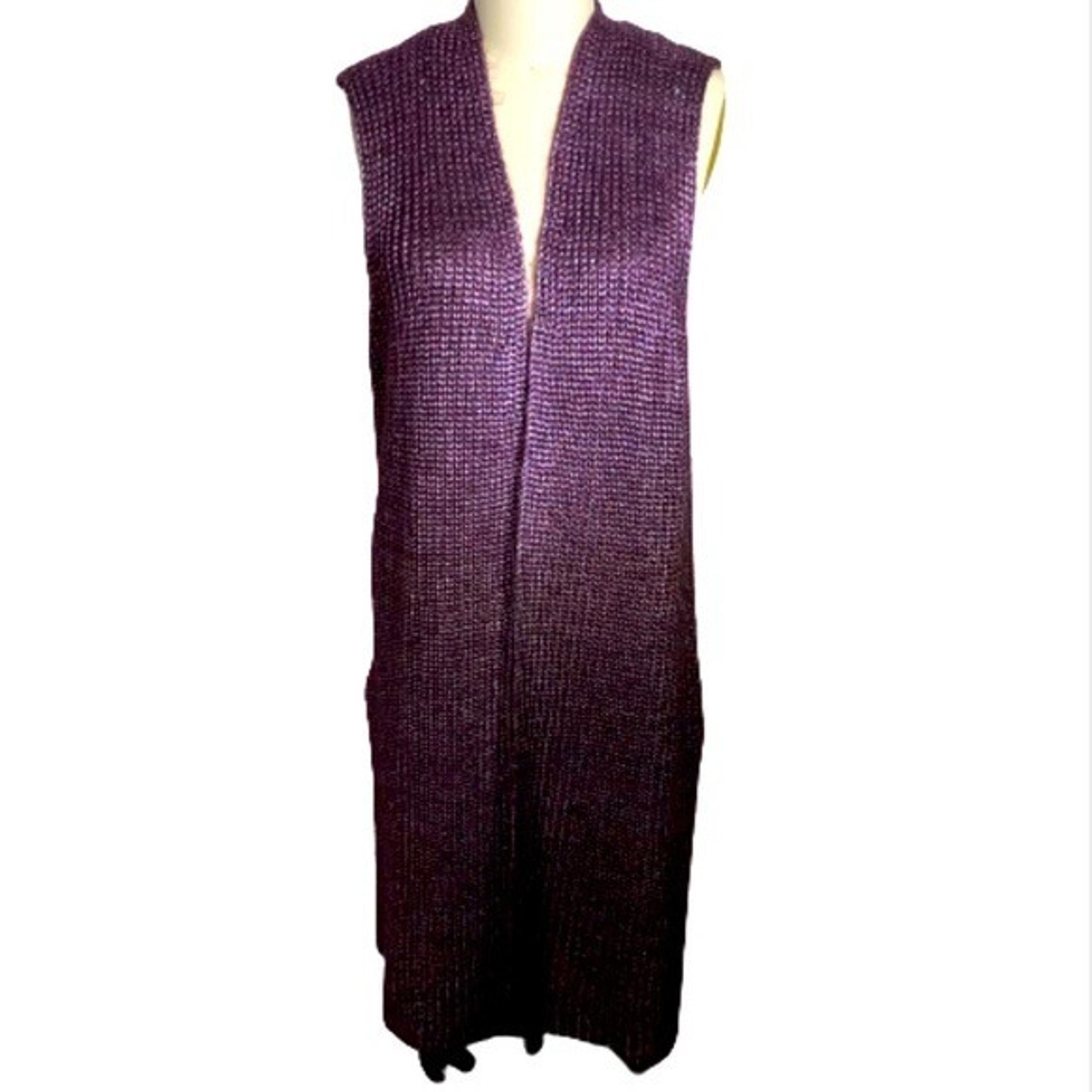 Chico's Chunky Knit Sweater Vest Duster