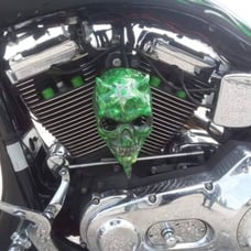 Gc custom cycles custom El Diablo horn cover