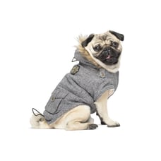 NWT Sz 26 Canada Pooch Alaskan Army Faux dog coat