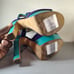 Brian Atwood Karin SkyHigh Platform Sandal Suede EU Sz 37.5 US 7 Purple Blue