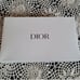 Dior Red Canva Pouch Silver Logo Zip NIB