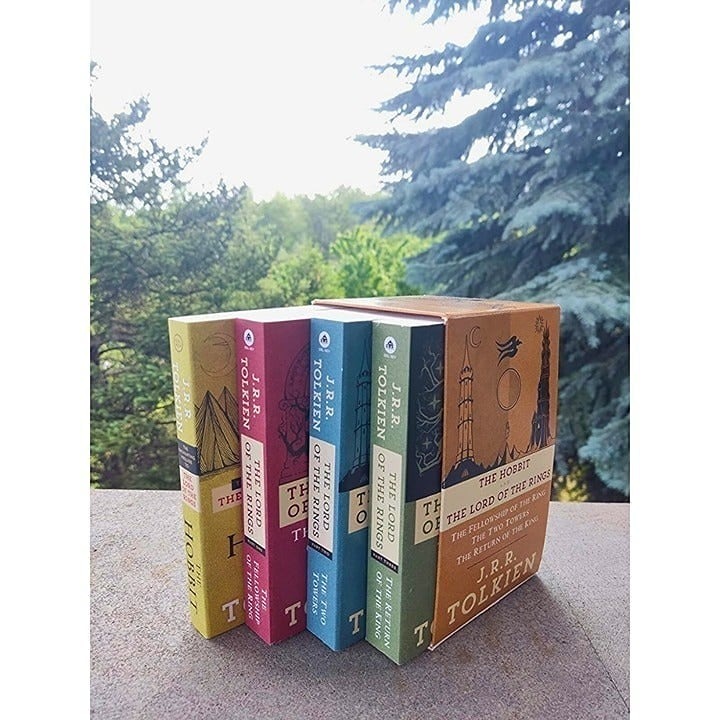 NEW J.R.R. Tolkien 4 Book Boxed Set (The Hobbit and The Lord of the Rings) books