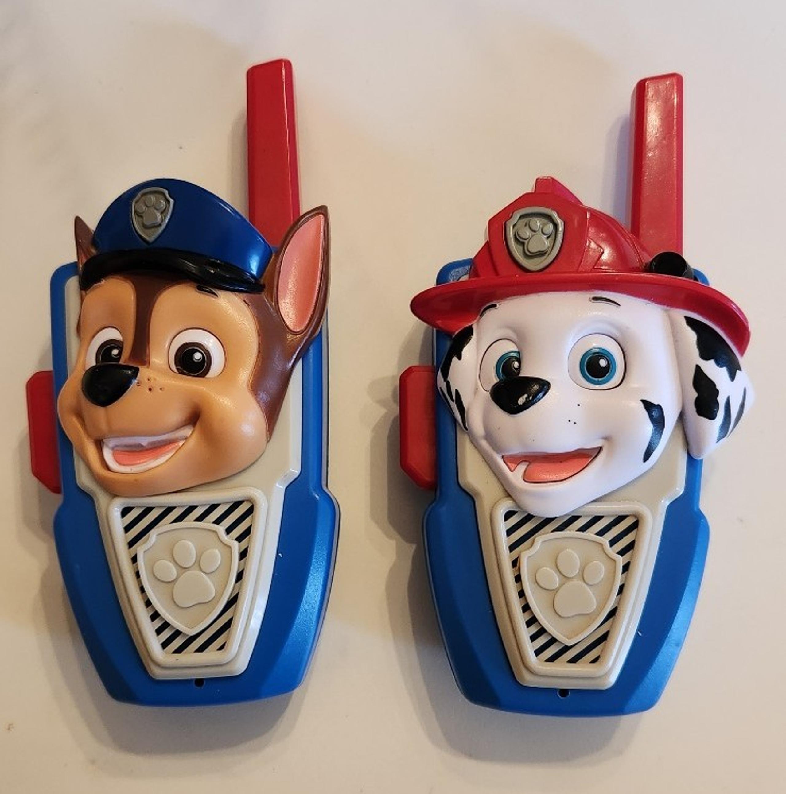 Paw Patrol Walkie Talkies Marshall Chase Static Free Extended Range Blue White