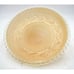 Vintage 11 Art Deco Hanging Clear/Beige Glass Ceiling Light Shade -3 Hole Chain