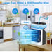 Portable Air Conditioners, TIOKVIOP Evaporative Air Cooler [Upgraded 10W & 3 Coo