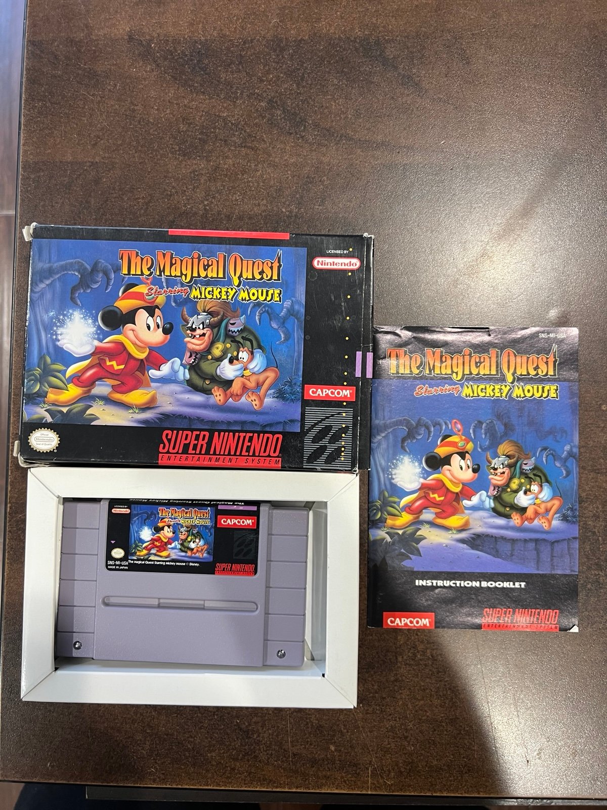 The Magical Quest starring Mickey Mouse SNES Super Nintendo Complete in Box!