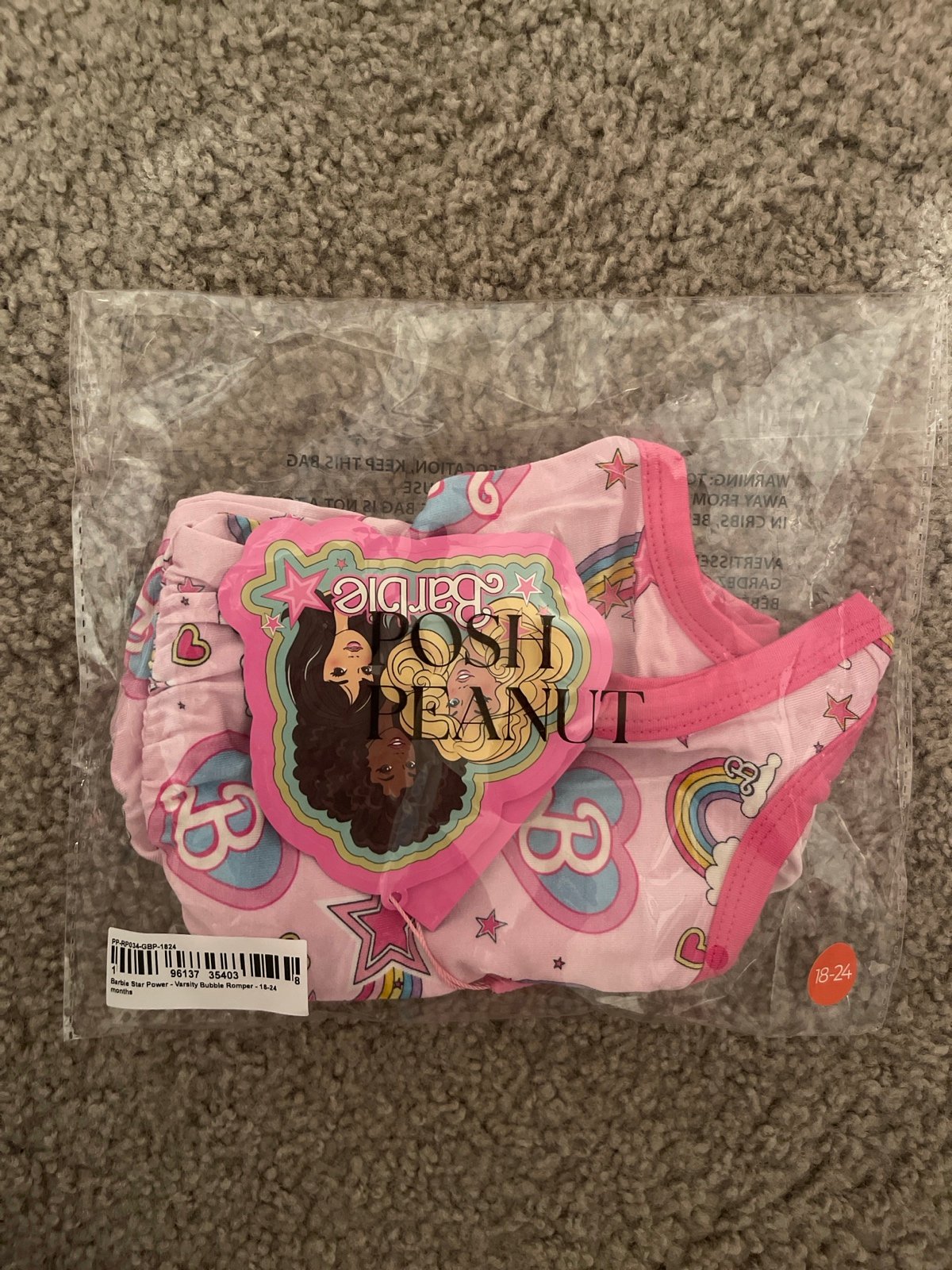 NWT posh peanut barbie star power romper
