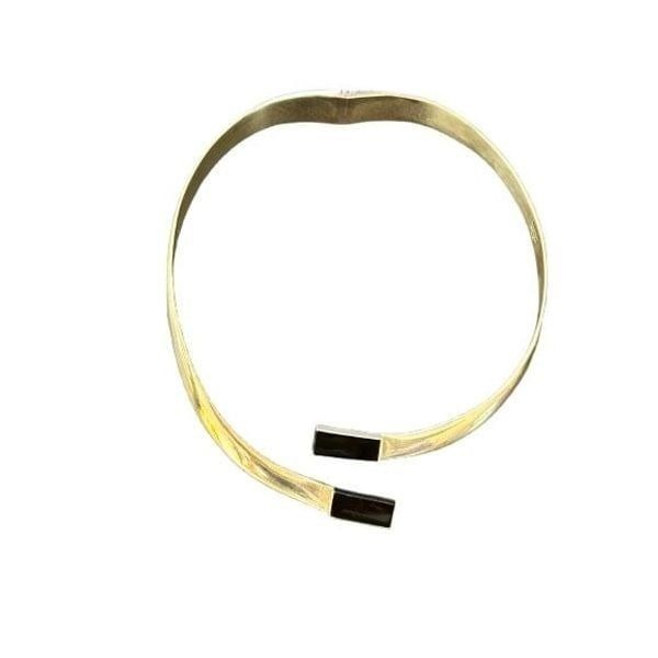 Mexico 925 Bypass Onyx Sturdy Necklace
