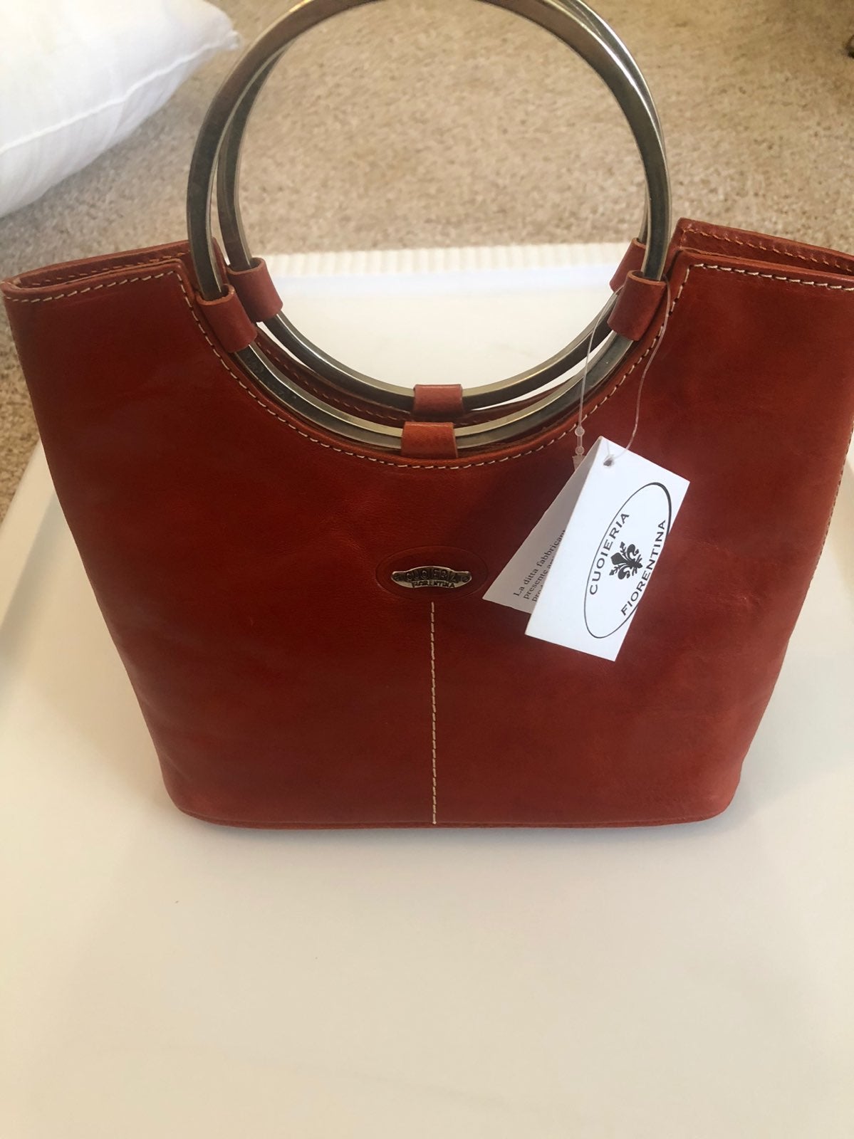 NWT Brown Italian Leather Purse