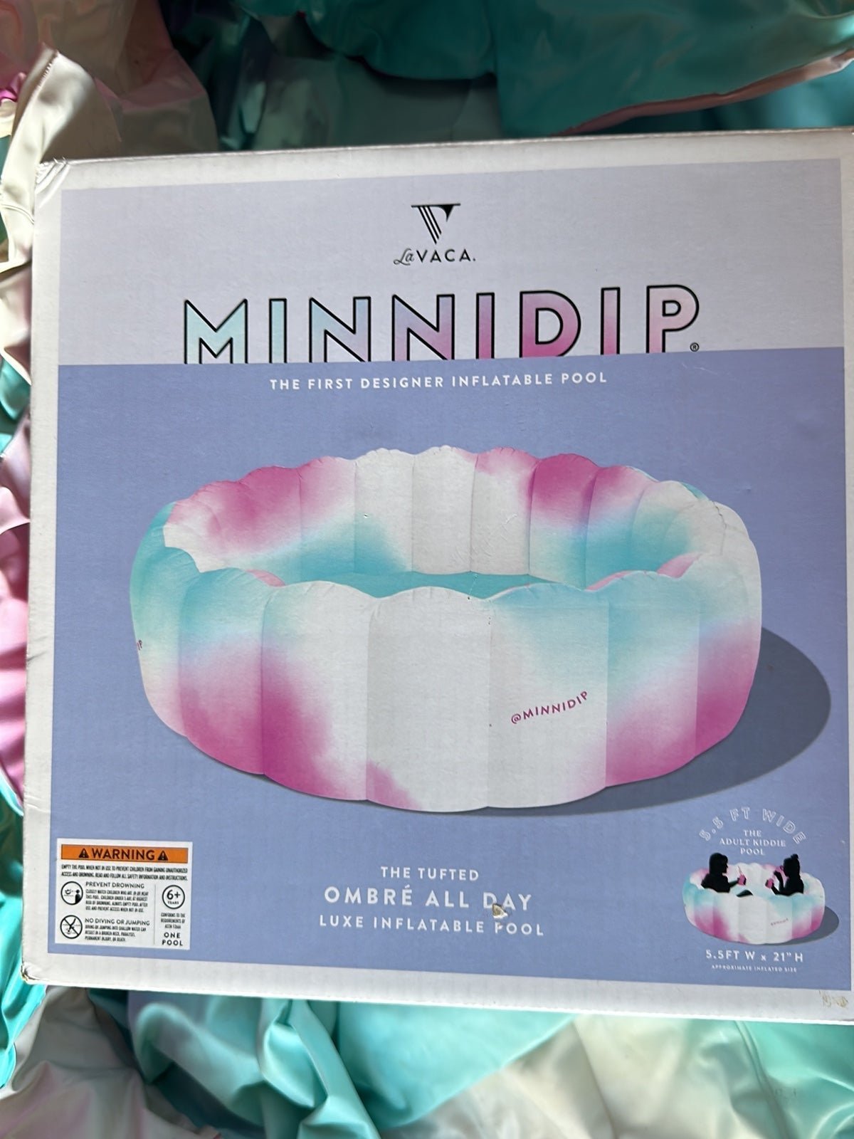 Minnidip kids pool ombré all day