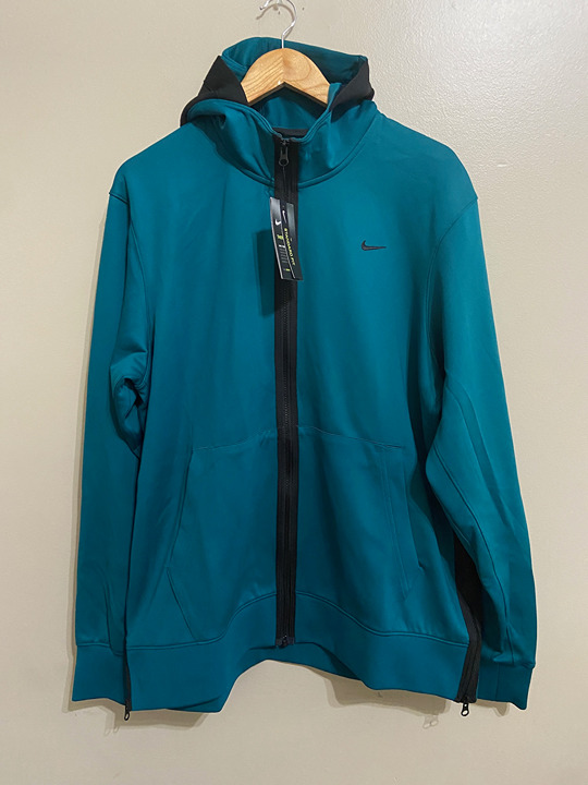 Nike Mens Therma Flex Showtime Full Zip Hoodie CK6548-381 Teal Green XL 130 NEW