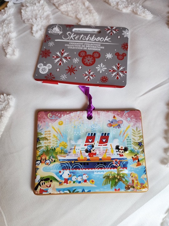 Disney Cruise Line Joey Chou Sketchbook Christmas Ornament NWT!
