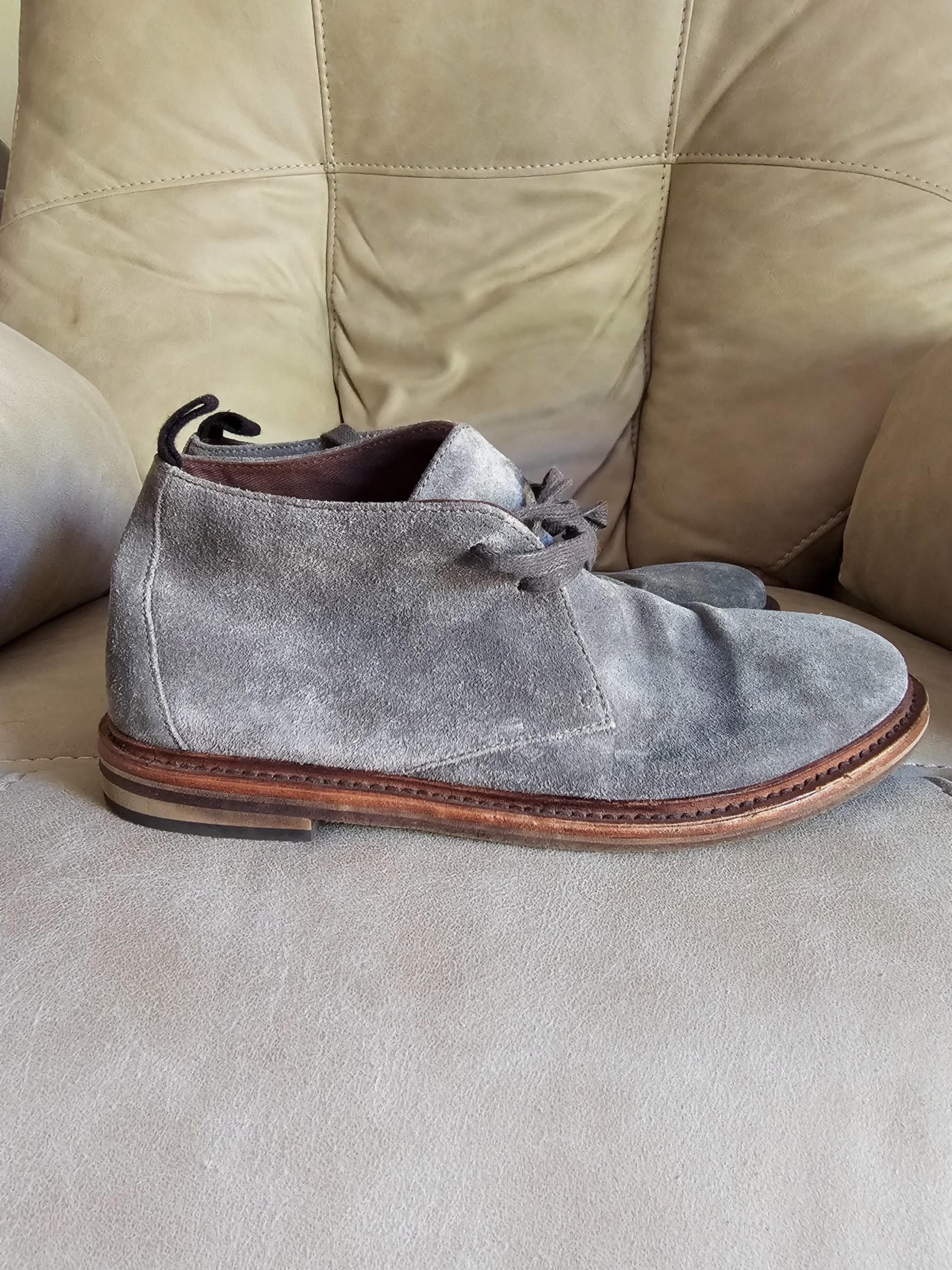 John Vatvatos Gray Suede Chukka Men's Shoes Boots Size 8.5