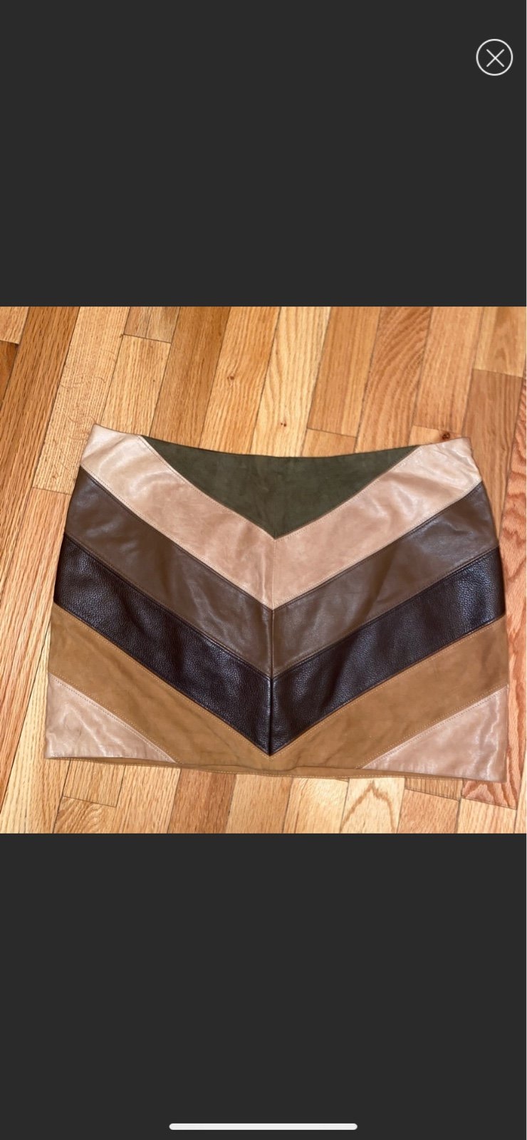 Haute Hippie Suede/Leather Mini Skirt