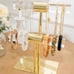 At Home Gold & Acrylic 2-Bar Jewelry Organizer