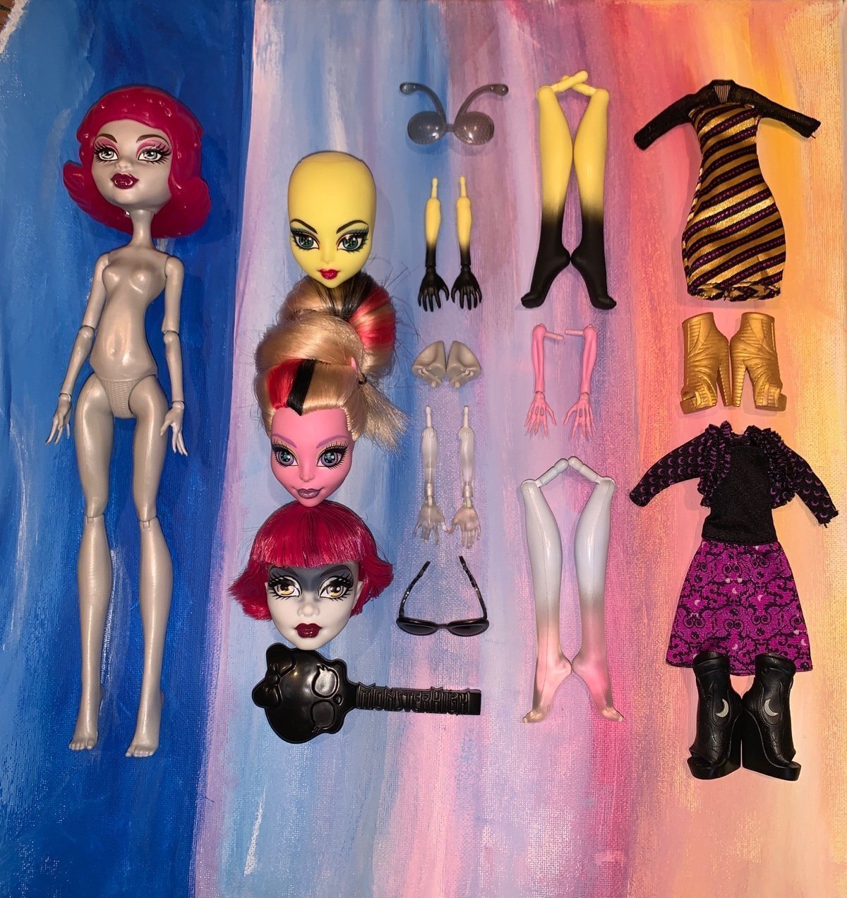 Monster High Create A Monster Lot - READ DESCRIPTION