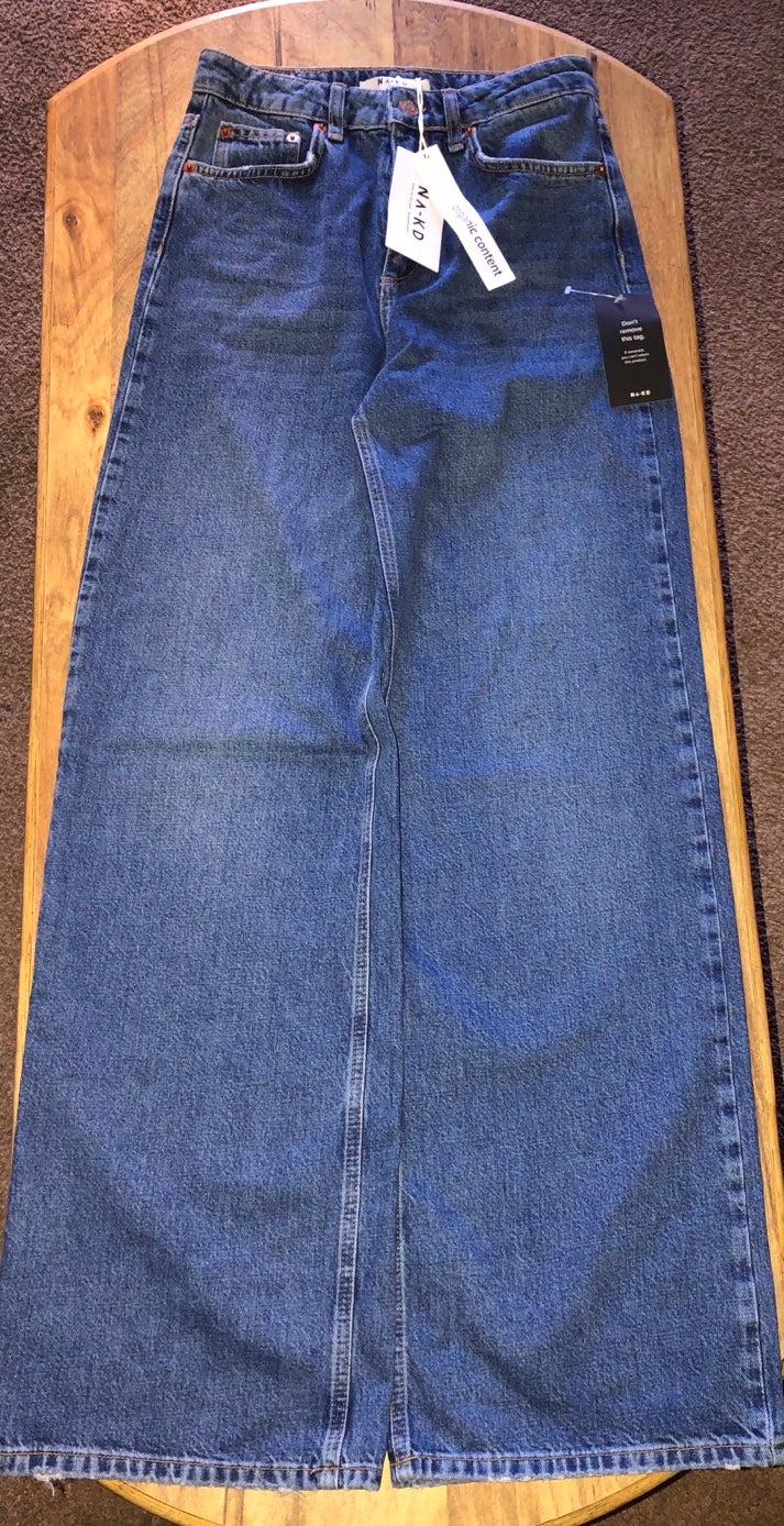 NA-KD High Waist Wide Jeans
