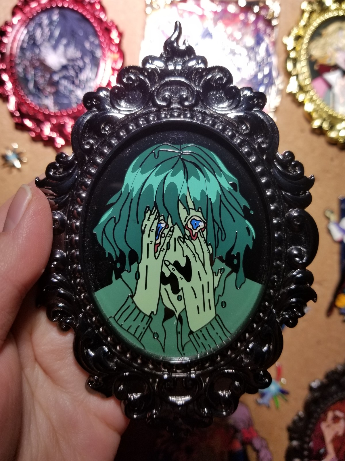 Crymorebrand Depressed howl frame pin