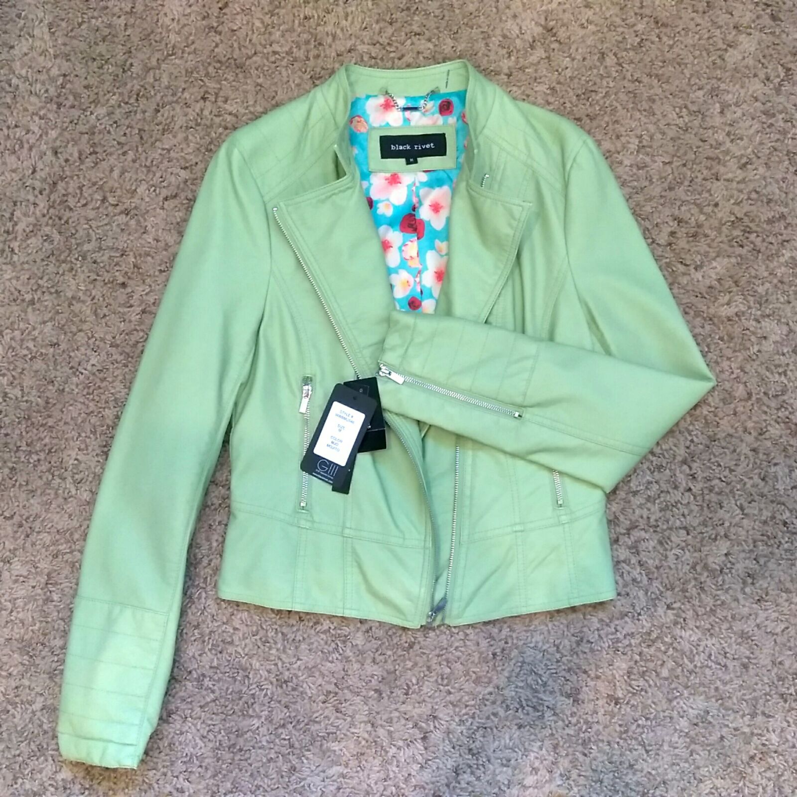 Brand New- Black River leather jacket