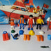 Playmobil Cabin Cruiser Speedboat Model 3498 Vintage 1984 Bath Toy