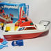 Playmobil Cabin Cruiser Speedboat Model 3498 Vintage 1984 Bath Toy