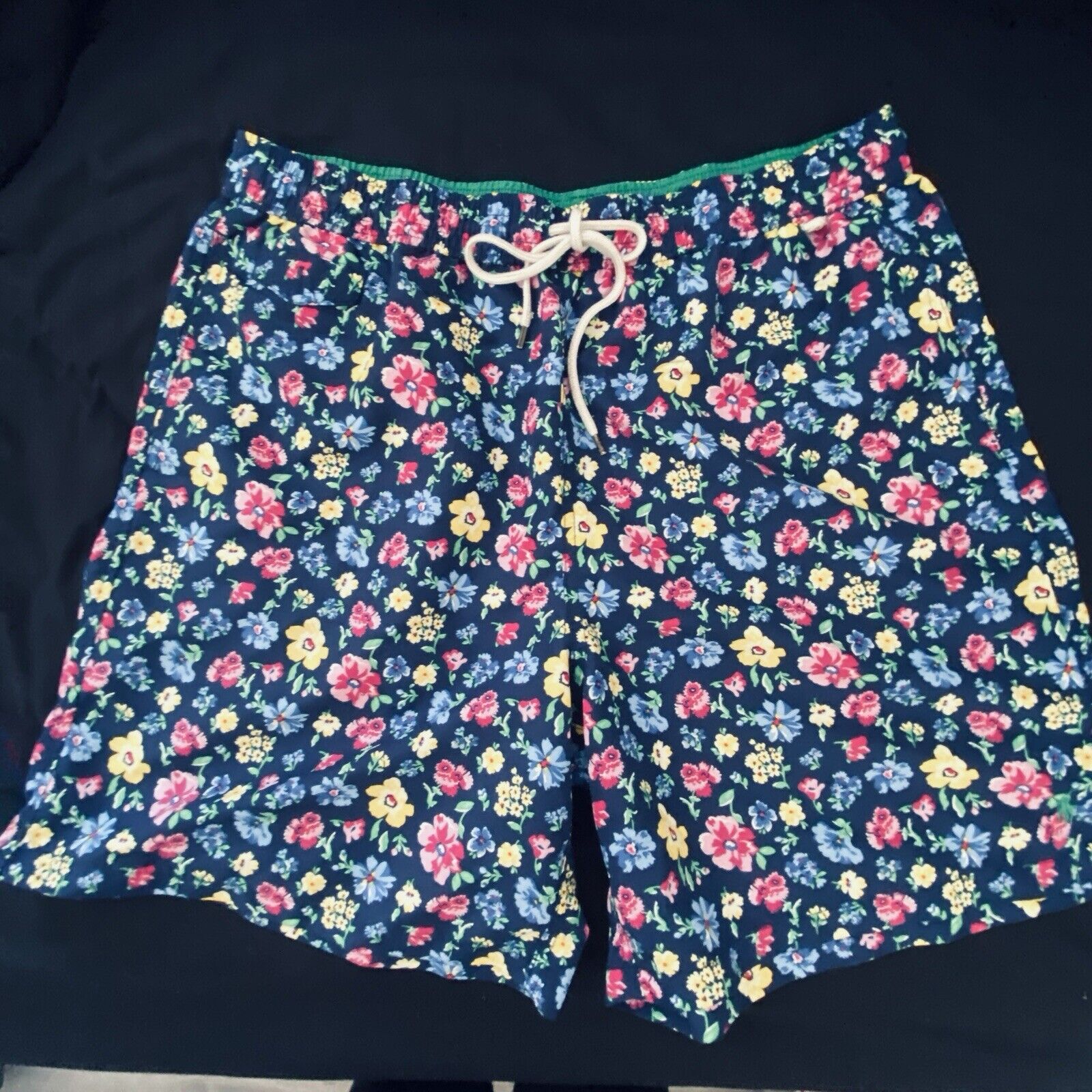 Polo Ralph Lauren Swim Shorts Mens XLT Floral AOP All Over Print NO MESH liner
