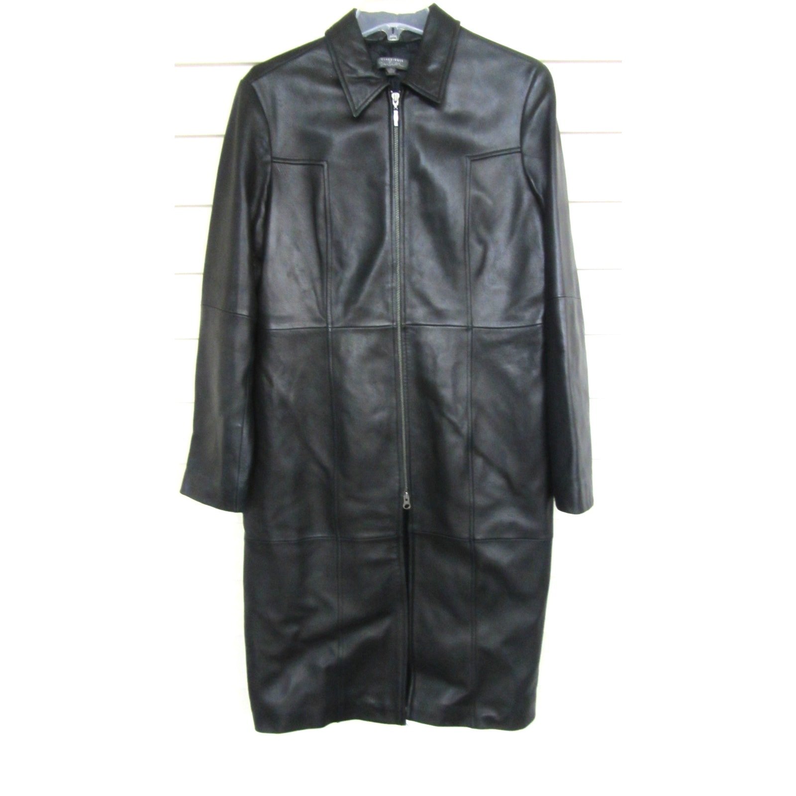 Nordstrom Classiques Entier 100% Leather Trench Coat