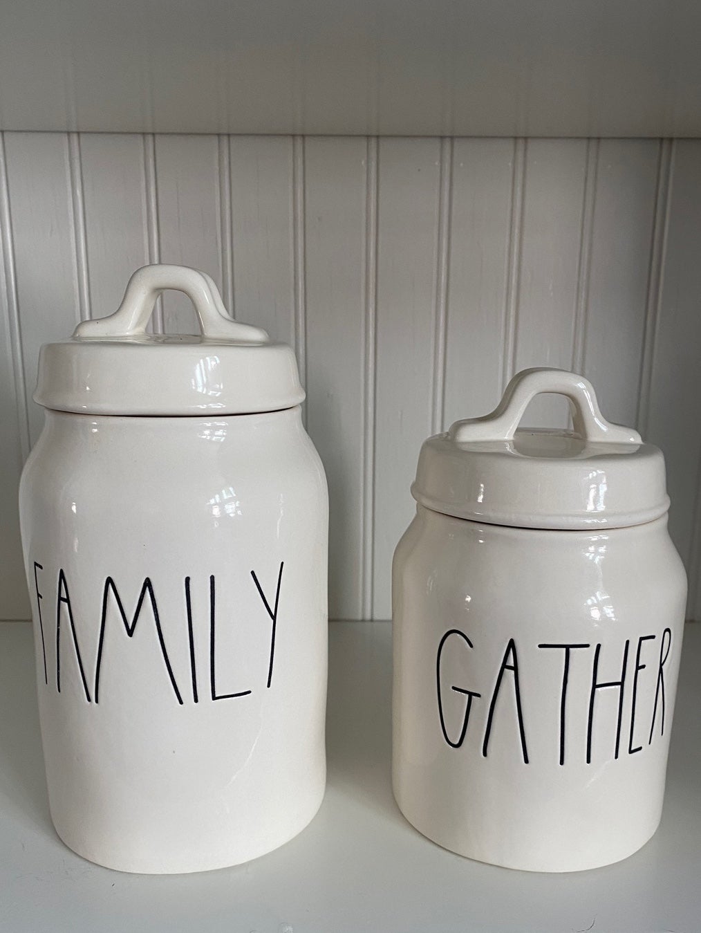 Rae Dunn Family & Gather Canister Set