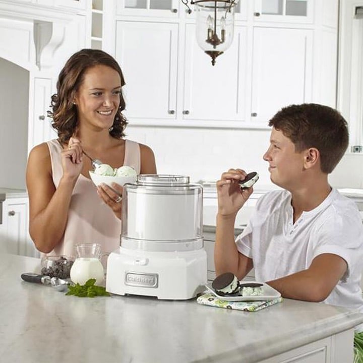 Cuisinart 1.5-Quart Ice Cream and Sorbet Maker I White I ICE-21P1