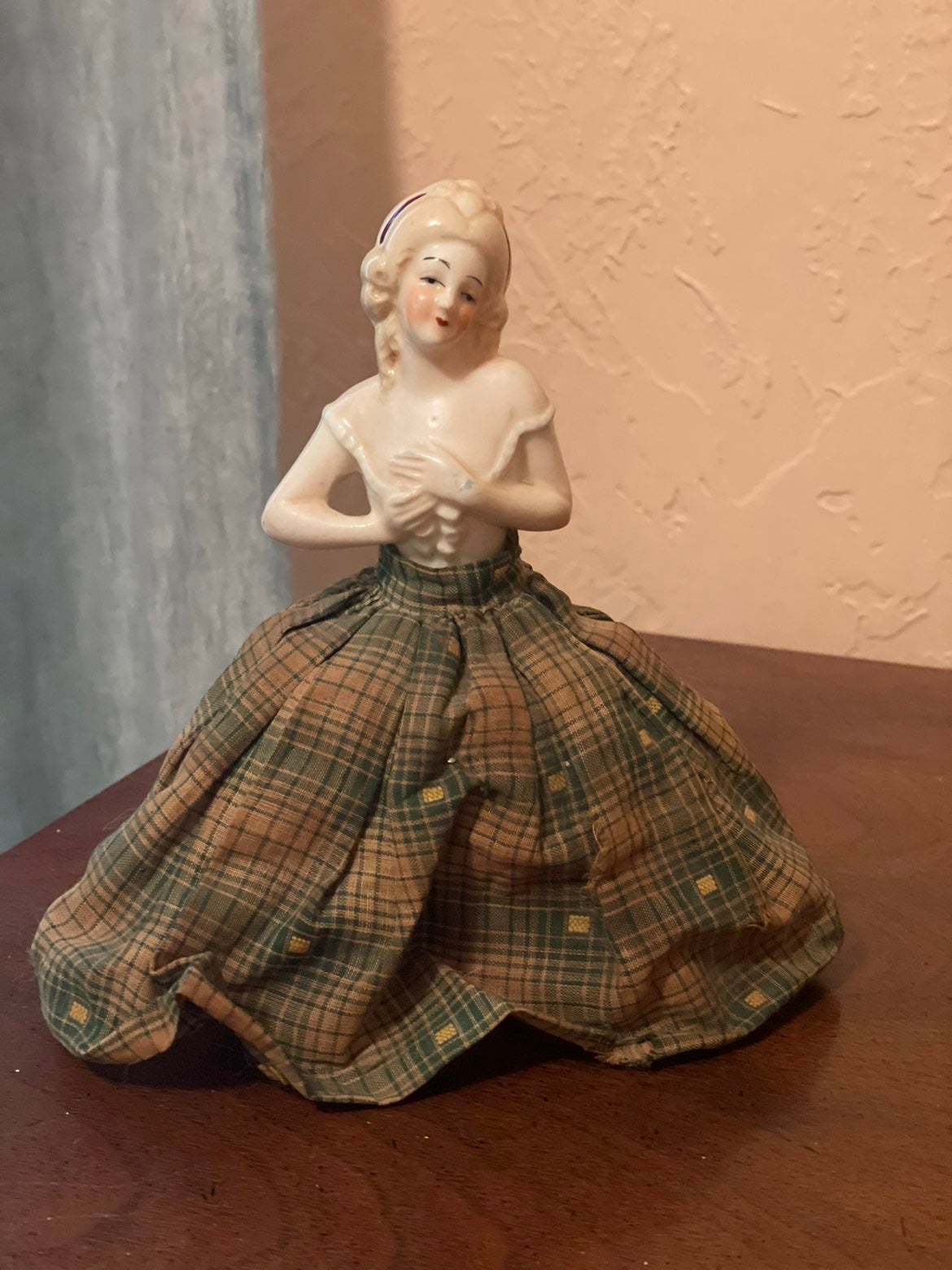 Vintage German Half Doll Pincushion