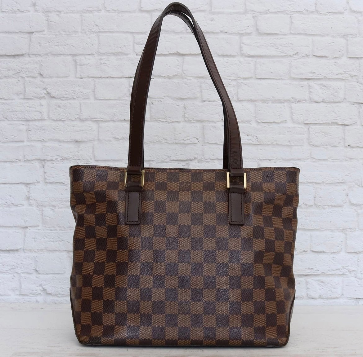 Louis Vuitton Brown Cabas Piano Cabas Tote Bag