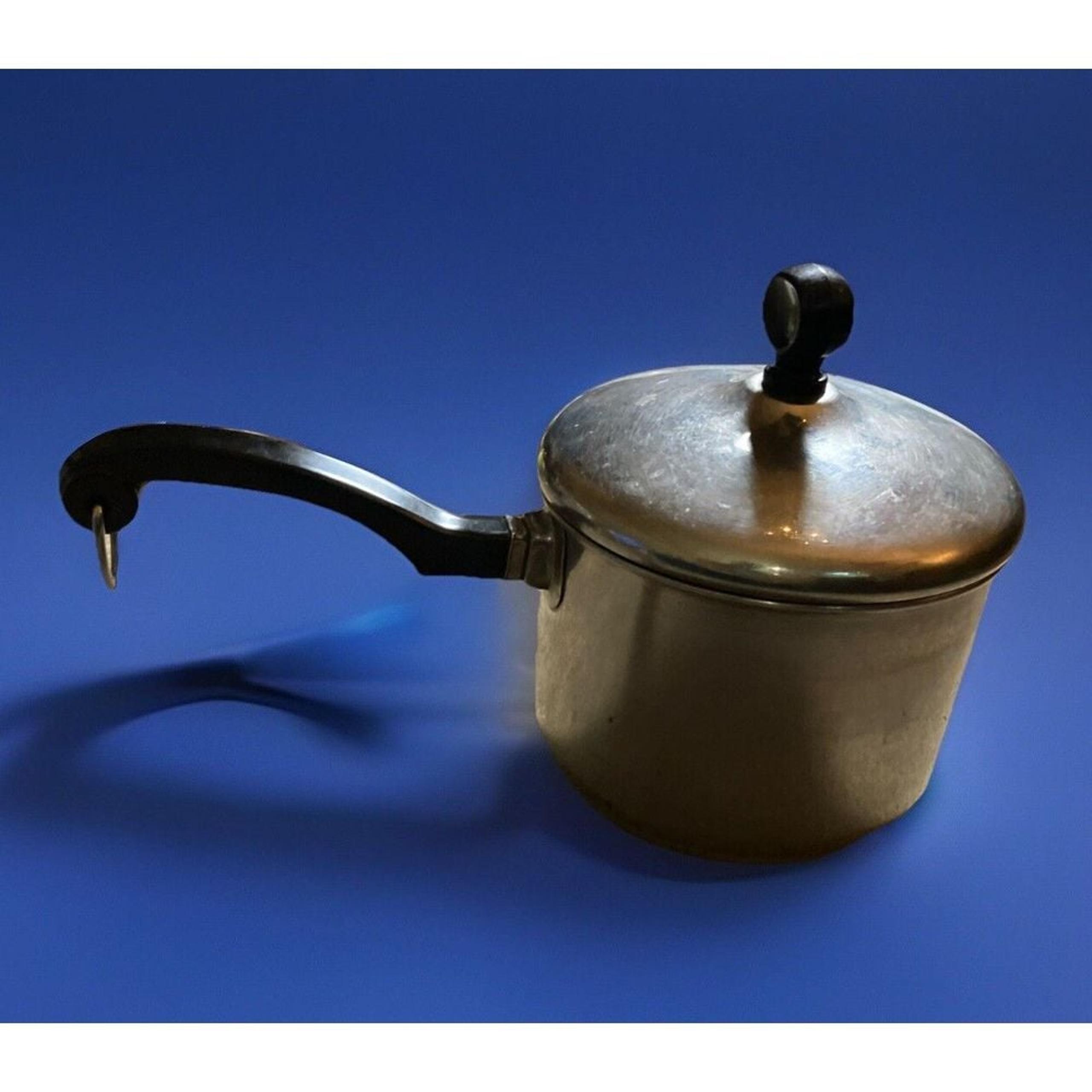 Vintage Farberware 1 Quart Sauce Pan Pot w/Lid Aluminum Clad Stainless Steel USA