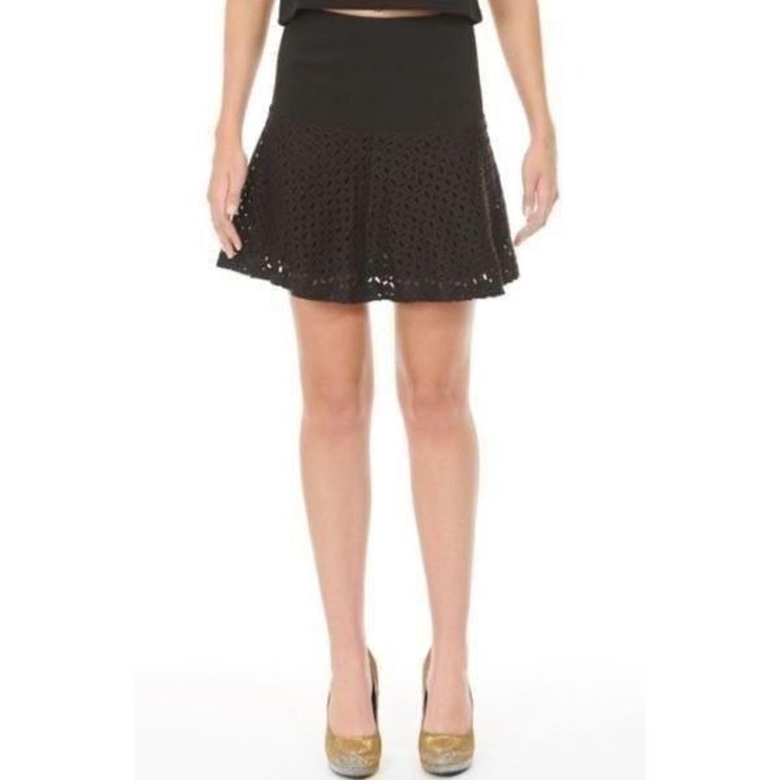 Vintage 90s Y2K Grunge Rachel Green MINKPINK Miles Apart Black Mini Skirt S