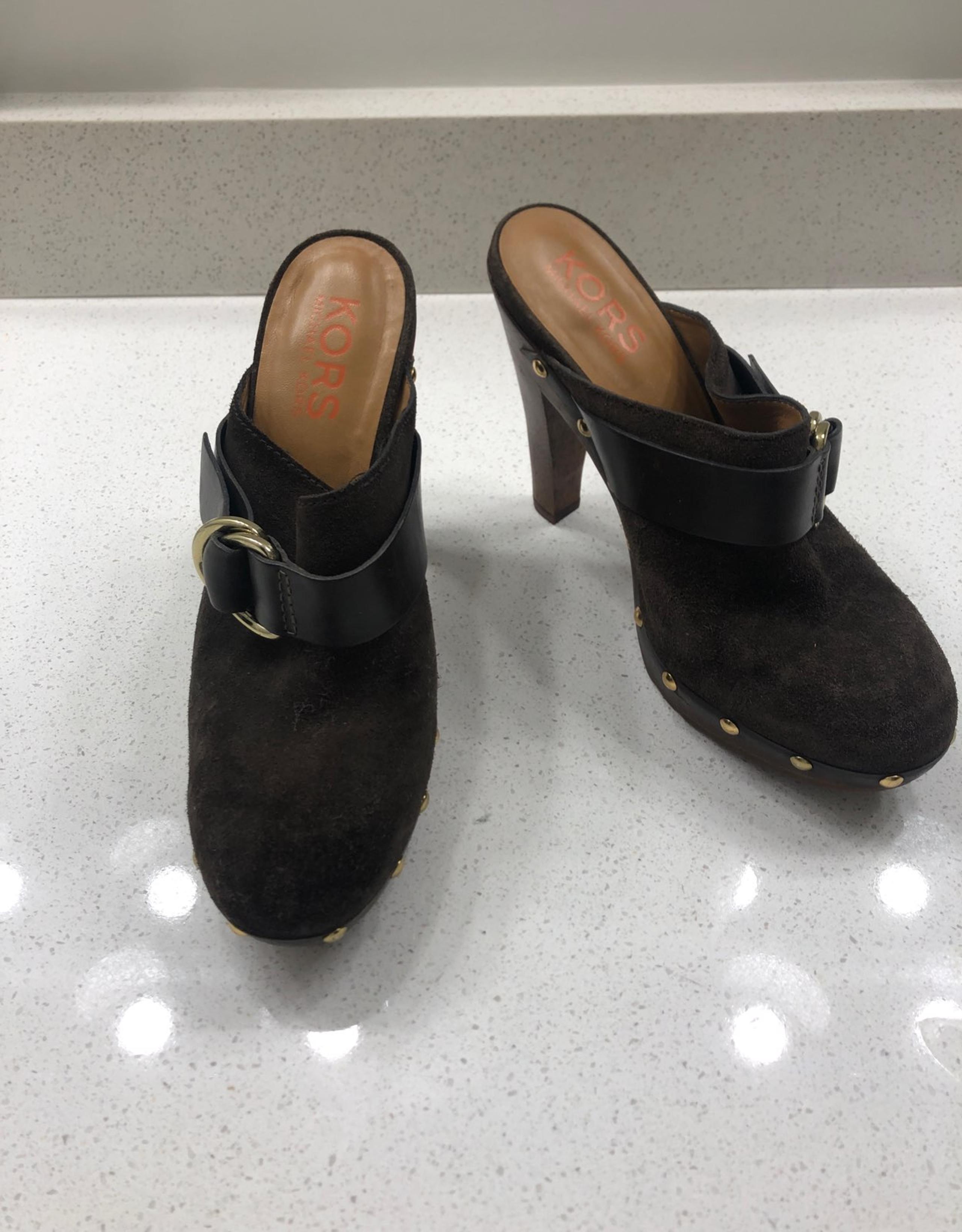 Michael Kors suede clogs