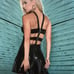 SET: Mapale | pleather lingerie dress + nipple tassels. Size: L.