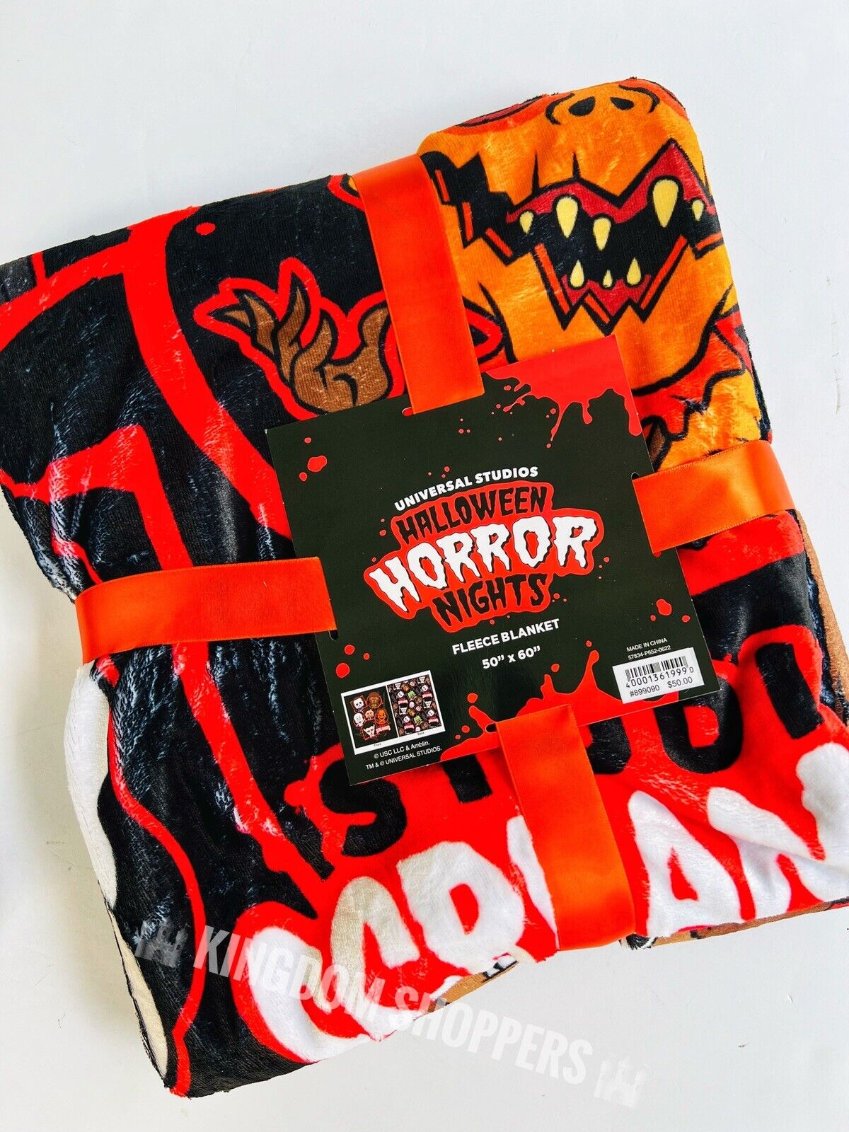 2022 Halloween Horror Nights HHN Universal Orlando Screamers Throw Blanket NWT